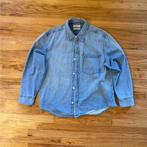 Madewell Light Blue Denim Button Down Shirt